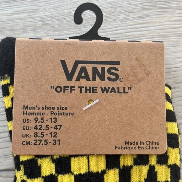Trippy Yellow Vans Socks - Picture 2 of 4